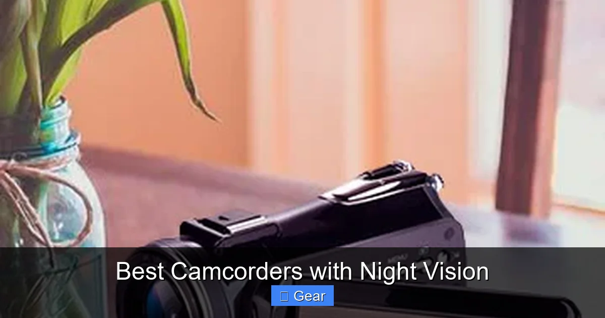 Best Camcorders with Night Vision