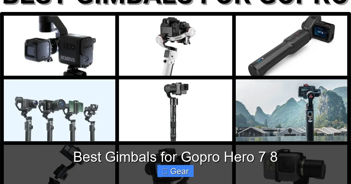 Best Gimbals for Gopro Hero 7 8
