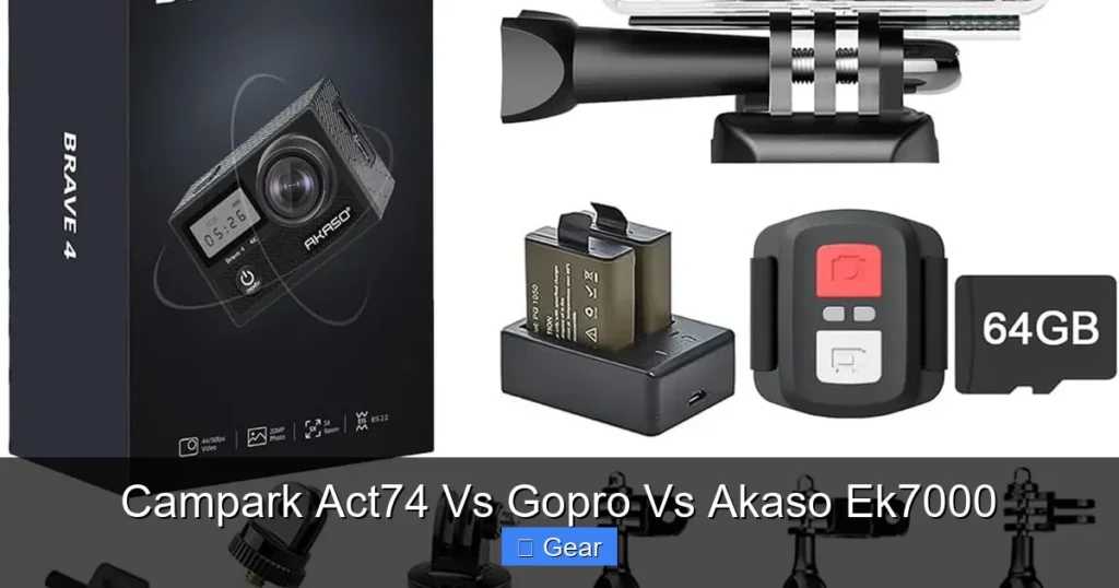 Campark Act74 Vs Gopro Vs Akaso Ek7000