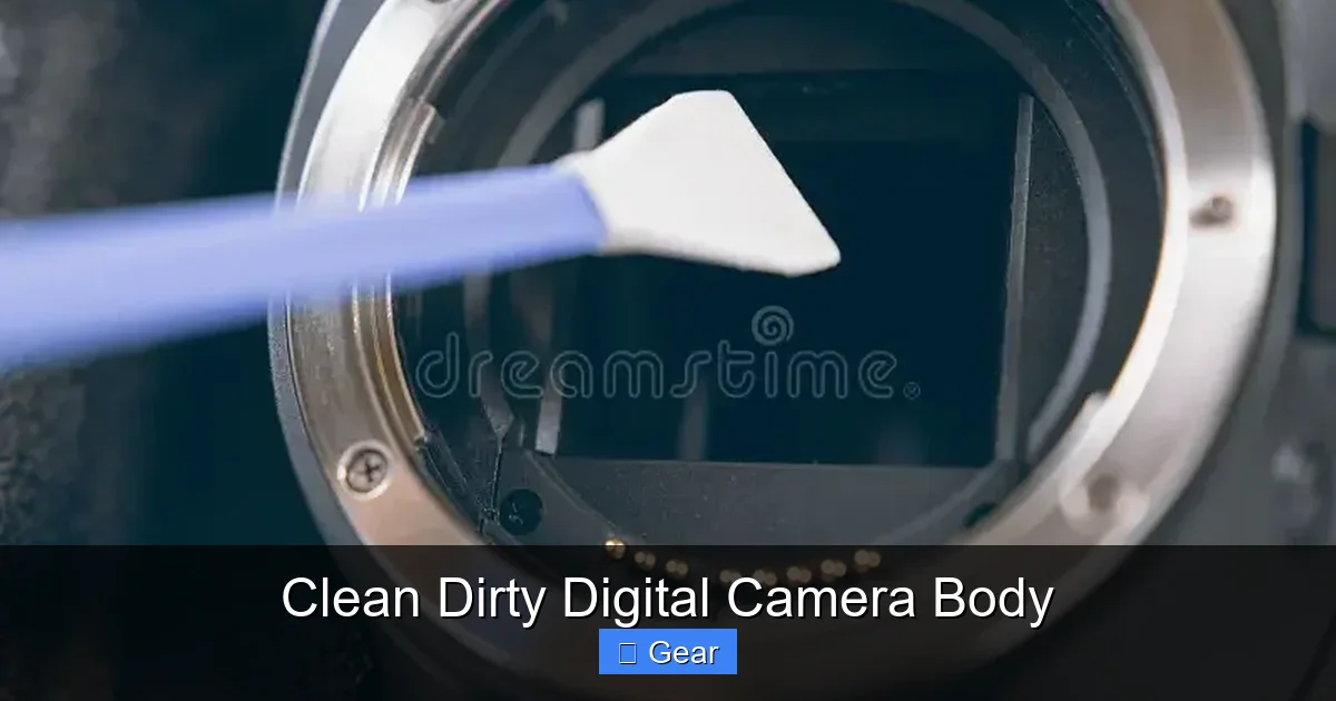 Clean Dirty Digital Camera Body