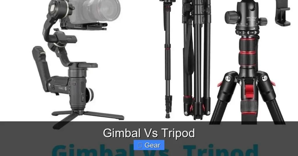Gimbal Vs Tripod