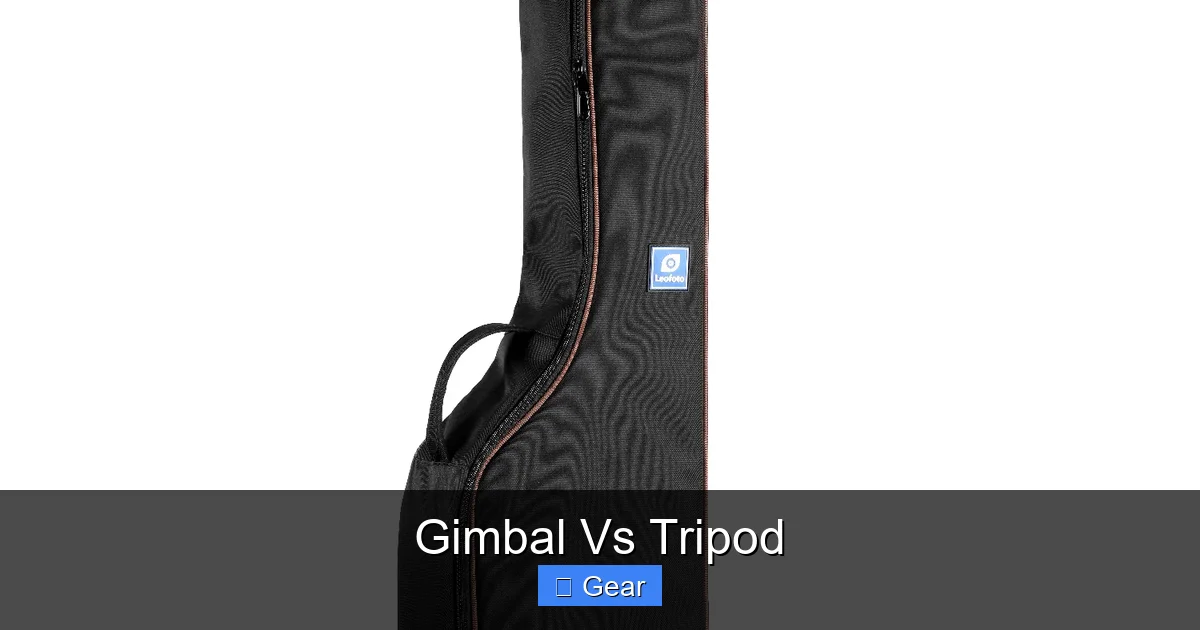 Gimbal Vs Tripod