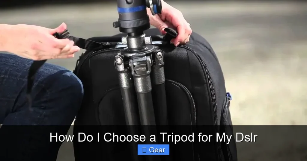 How Do I Choose a Tripod for My Dslr