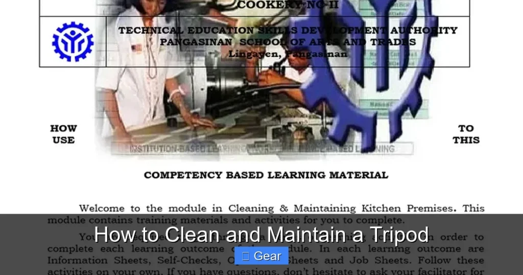 How to Clean and Maintain a Tripod