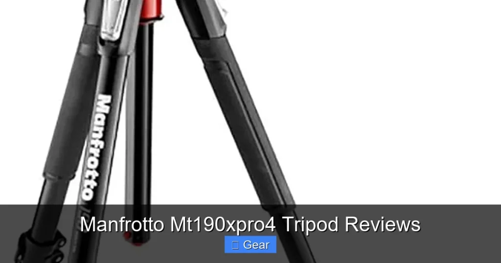 Manfrotto Mt190xpro4 Tripod Reviews