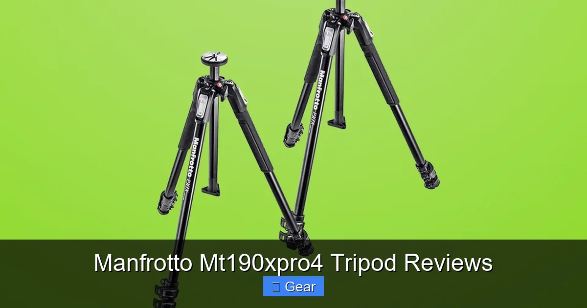 Manfrotto Mt190xpro4 Tripod Reviews