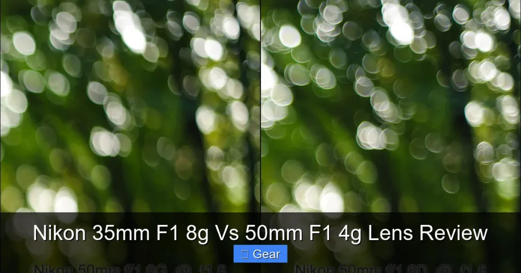 Nikon 35mm F1 8g Vs 50mm F1 4g Lens Review