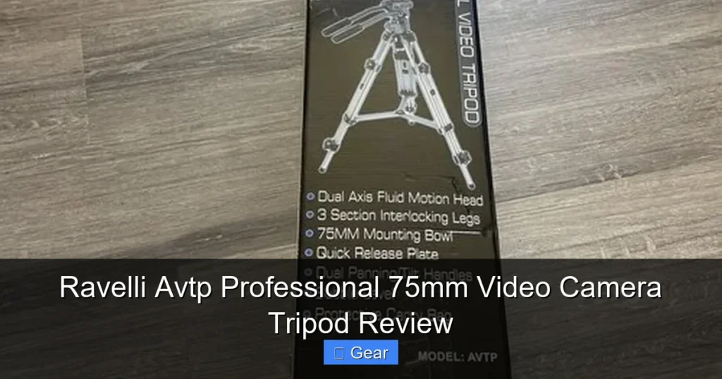 Ravelli Avtp Professional 75mm Video Camera Tripod Review