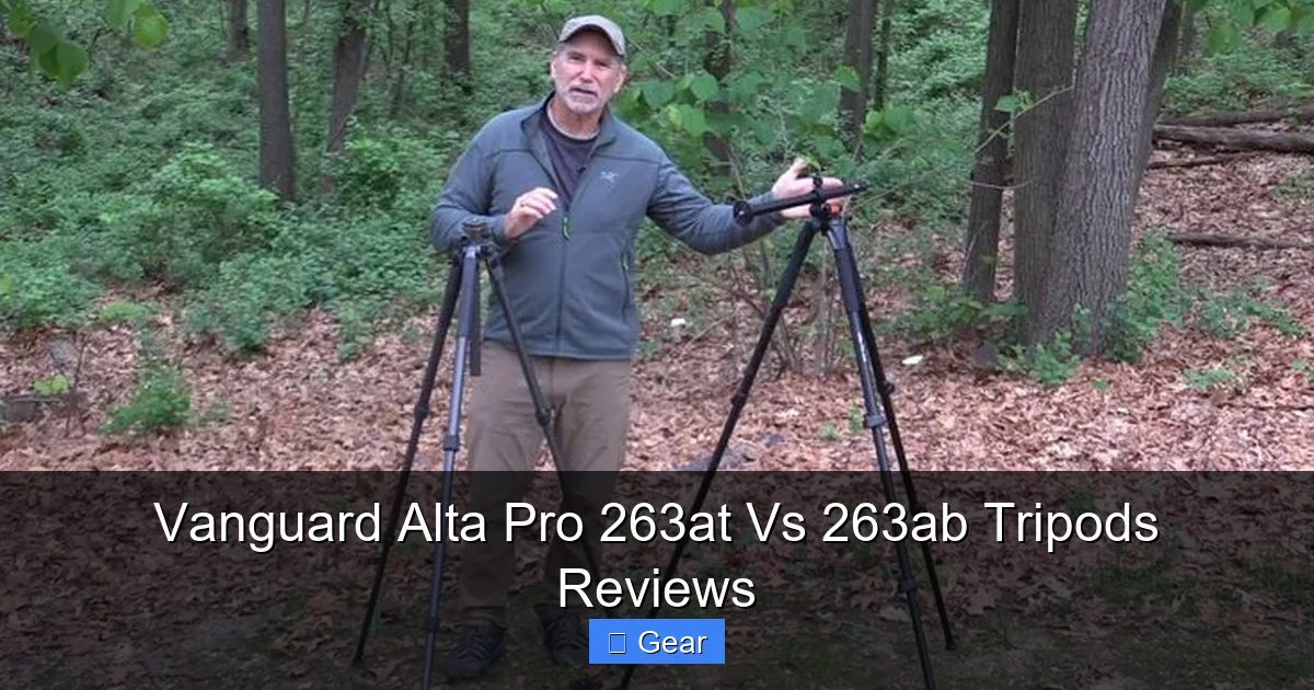 Vanguard Alta Pro 263at Vs 263ab Tripods Reviews