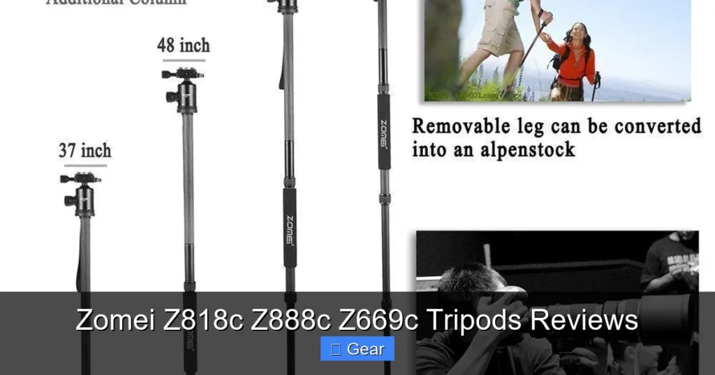 Zomei Z818c Z888c Z669c Tripods Reviews
