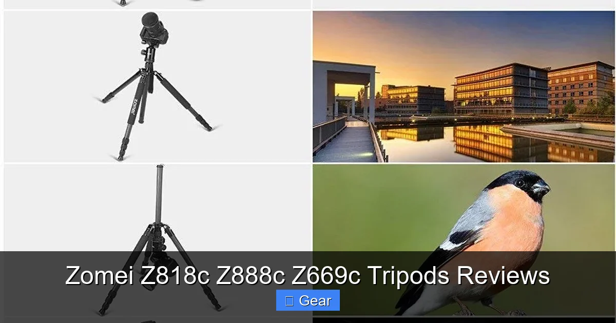 Zomei Z818c Z888c Z669c Tripods Reviews